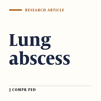 Pediatric Lung Abscess: a Retrospective Review of 22 Cases