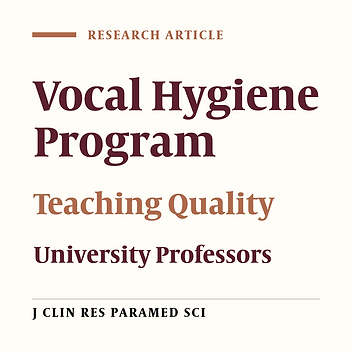 Investigating the Effect of a Vocal Hygiene Program on the Teaching Quality of Professors at Kermanshah University of Medical Sciences: A Quasi-Experimental Study