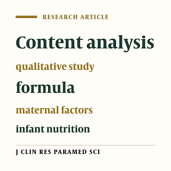 Clarification of maternal factors of facilitator of using of formula in infants under 2 years: A qualitative study