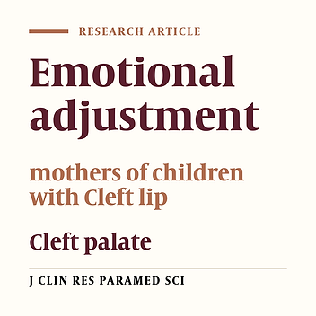 Compare of Cognitive Emotional Regulation Strategies between Mothers of Children with Cleft Lip/Plate and Mothers of Normal children