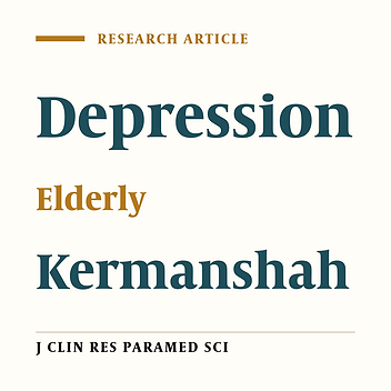 A survey of the depression rate among the elderly in Kermanshah, 2012