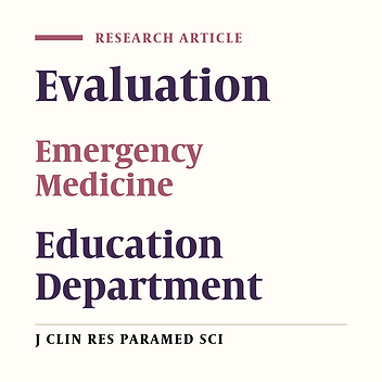 Internal Evaluation of Emergency Medicine Educational ‎Department of Kermanshah University of Medical Sciences‏ ‏in ‎‎2014-2015‎