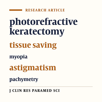 Investigation the outcome of myopia surgery by tissue saving method ‎in individuals over 20 years, six month after the operation