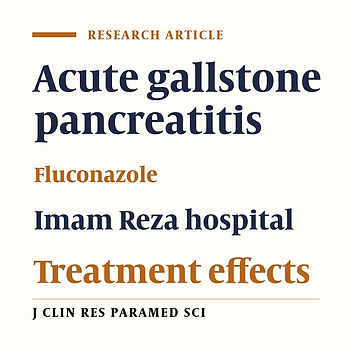 The effects of fluconazole in the treatment of acute biliary  pancreatitis