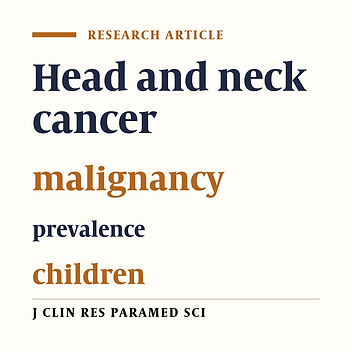 Prevalence of head and neck tumors of children referred to Pathology centers  in Kermanshah city (2003-2012)
