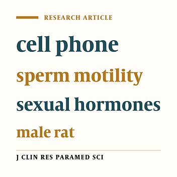 The effect of the cell phone waves and severity noise on sperm  motility and sexual hormones in male rats