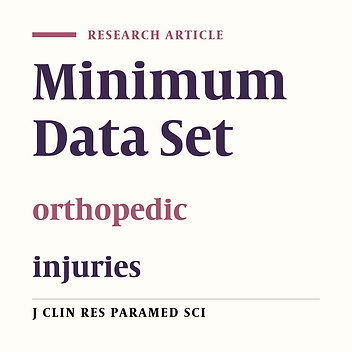 Designing the Minimum Data Set for Orthopedic Injuries