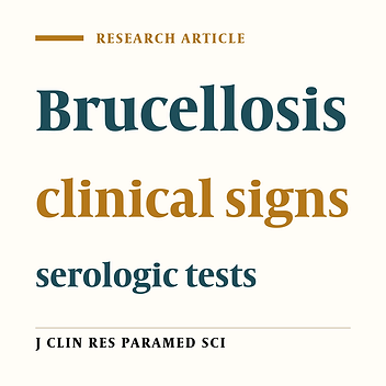 Demographic characteristics, clinical signs and laboratory  findings in Brucellosis hospitalized patients in Kermanshah