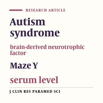 Survey of serum levels of brain-derived neurotrophic factor in  autistic rats