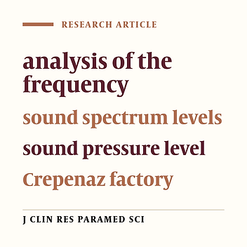 A Study of sound pressure level, frequency analysis and sound  spectrum levels calculation in Crepnaz factories of Kermanshah ‎city  ‎(2014)‎