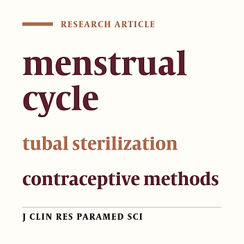 The study of Changes of menstrual cycle after tubal  sterilization