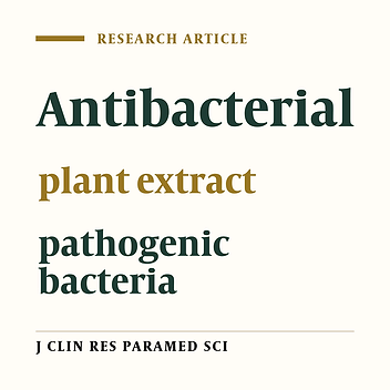 Antibacterial effect of six plant extracts on some pathogenic ‎bacteria