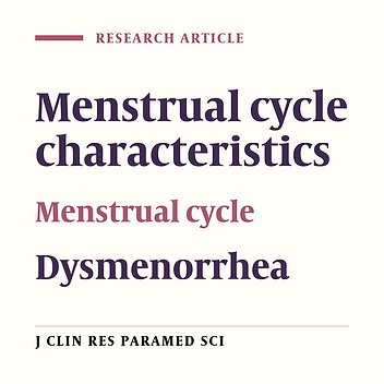 Evaluation of menstrual characteristics in students of Isfahan universities