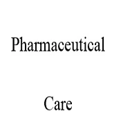 Pharmaceutical Care Approach to Hearing Loss