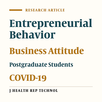 The Impact of Business Attitude on Entrepreneurial Behavior in Postgraduate Students: A Cross-sectional Study During the COVID-19 Pandemic