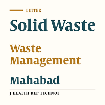 Survey of Solid Waste Management in Mahabad, Iran