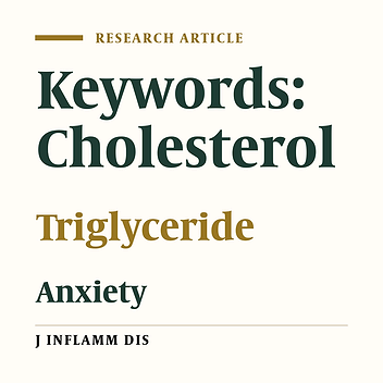 Anxiety and blood Triglyceride