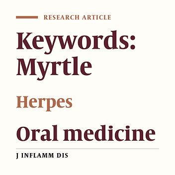 The effect of (Myrtle) on Herpes