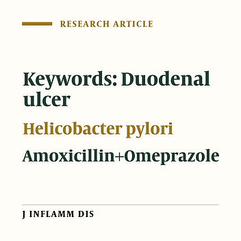 The role of Omeprazole and Amoxicillin combination in the eradication of Helicobacter Pylori