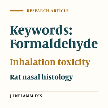 The short and long term effects of Formaldehyde vapour on rat’s nasal epithelium