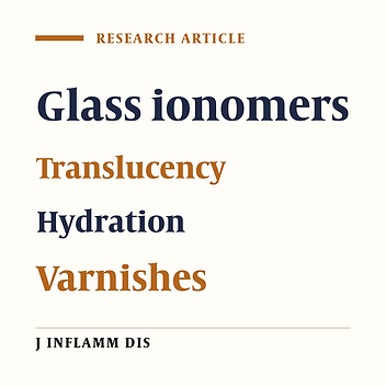 The efficiency of materials used for protecting Glass-ionomer cements against hydration
