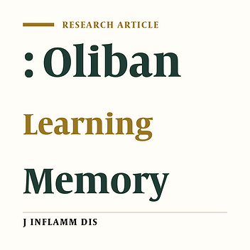 Effects of the abstract of Oliban on learning and memory