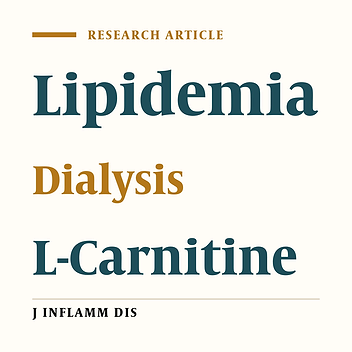 Effect of L-Carnitine on Lipid levels of blood in dialyzed patients