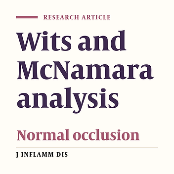 Evaluation of cephalometric parameters using McNamara and Wits analysis in studetns with normal occlusion