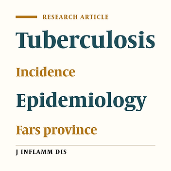 Incidence of Tuberculosis in cities of Fars