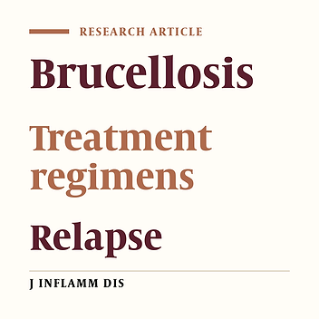 Comparison of three different regimens in treament of Brucellosis