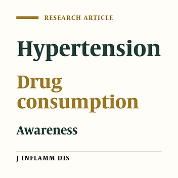 Evaluation of awareness, treatment and drug consumption in hypertensives