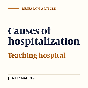 Causes of hospitalization in Avicina Teaching Center