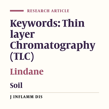 Assessing Lindane residual in the rice fields surface Layers : using TLC method