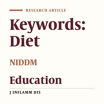 The effect of dietary education upon the level of blood sugar of patients with NIDDM