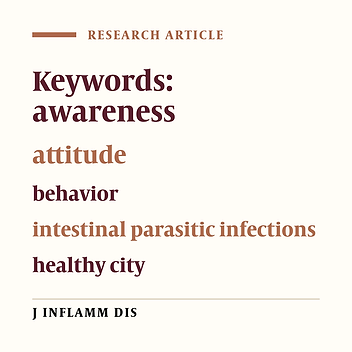 KAP Study of families in a healthy city toward intestinal parasitic infections‌