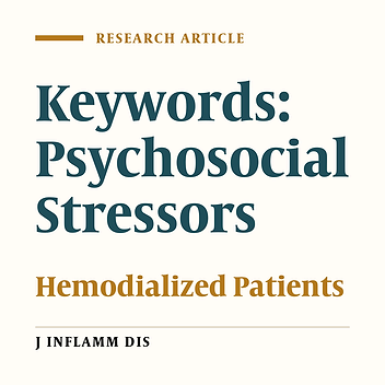 Psychosocial stressors in hemodialized patients of Qazvin