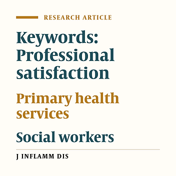 Major effective factors in professional satisfaction of social workers