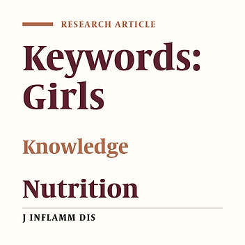 Nutritional knowledge of senior high-school girls