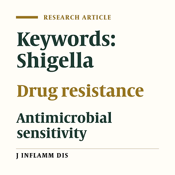 Prevalence of clinical symptoms and laboratory findings and antimicrobial sensitivity of Shigella in children