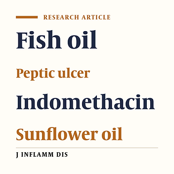 Protective effect of fish oil against Indomethacin induced gastric ulcer in rats