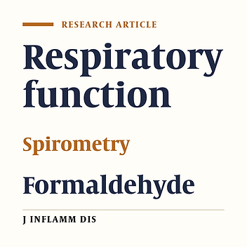 Changes in the respiratory function of medical students caused by Formaldehyde exposure