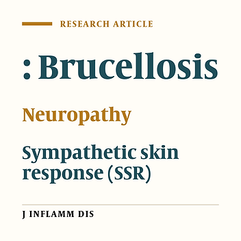Sympathetic skin response in Brucellosis
