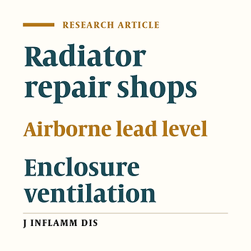 Evaluation of the efficiency of ventilation system in Tehran’s radiator plants