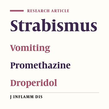 Comparison of Promethazine with Droperidol in prevention of vomiting following strabismus surgery
