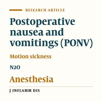 Risk factors of postoperative nausea and vomiting following the use of N2O in general anesthesia