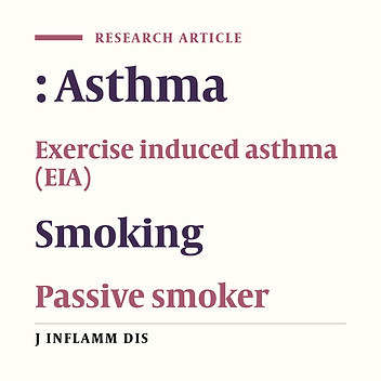 Prevalence of exercise induced Asthma among pupils and its relation with their parents’ smoking habits