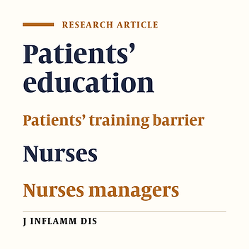 Nurses and nurse-managers’ opinions about the importance of patients’ training barriers