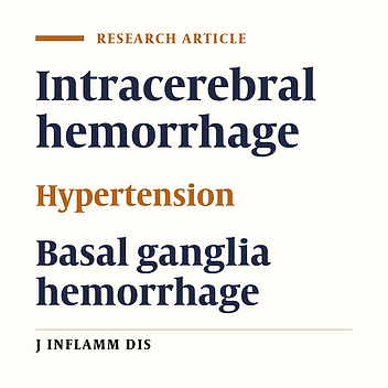 Evaluation of intracerebral hemorrhage in Bouali Teaching Hospital of Qazvin