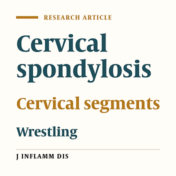 Wrestling induced cervical spondylosis
