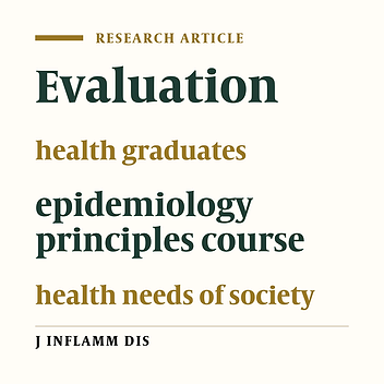 Viewpoints of health graduates of Isfehan for content evaluation of epidemiology courses